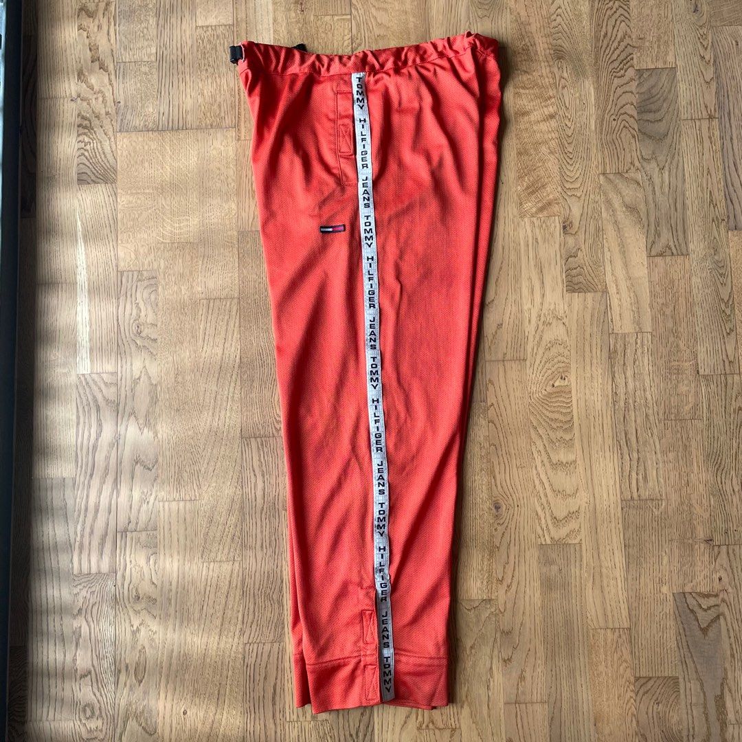 Tommy hilfiger side tape track pants store