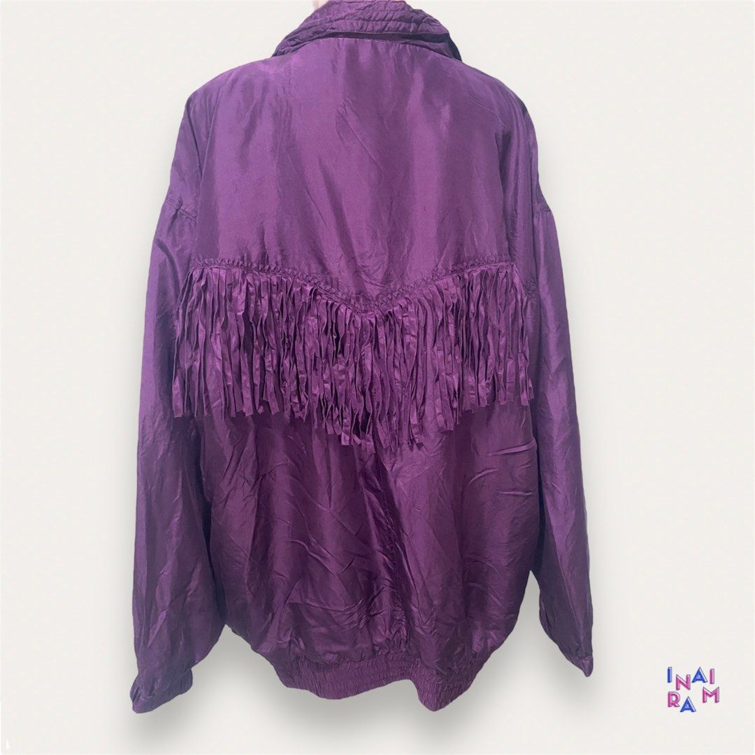 Purple on sale silk jacket