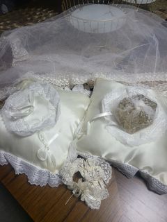 Wedding Essentials (Pillows, Arrhae, Garter, Secondary Veil)