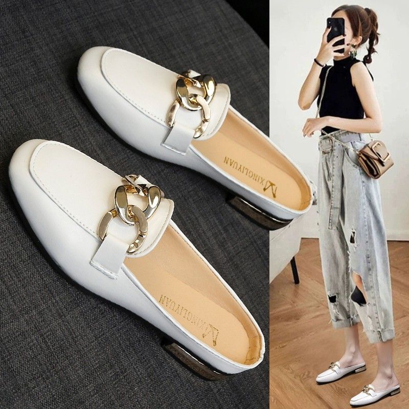 White flat new arrivals loafers