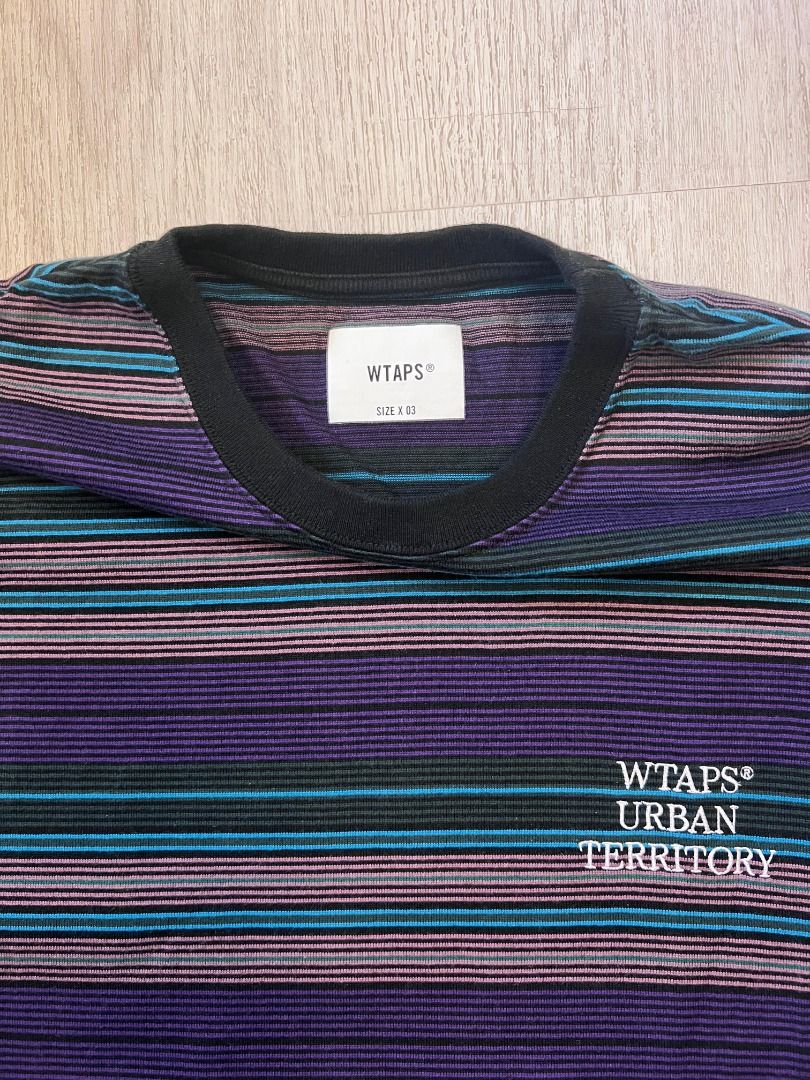 WTAPS Jam 02 Stripe Tee, 男裝, 上身及套裝, T-shirt、恤衫、有領衫