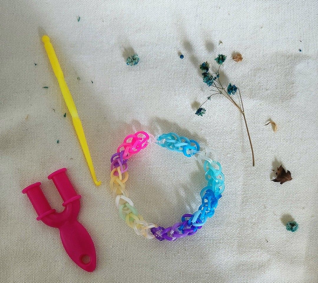 Rainbow loom clearance rainbow bracelet