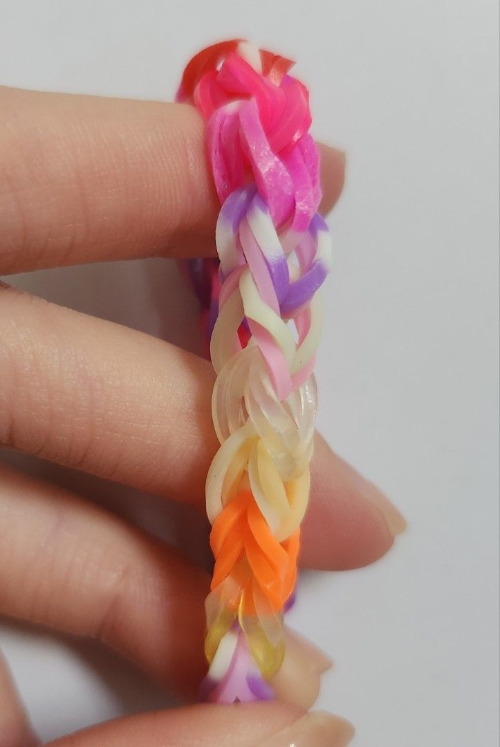 WTS 0.60 onwards customised rainbow loom bracelets Hobbies