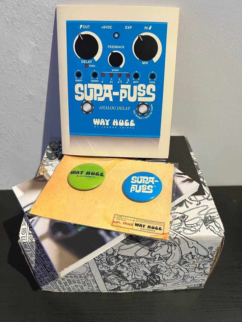 WTS : WAY HUGE SUPA-PUSS ANALOG DELAY PEDAL, Hobbies & Toys, Music
