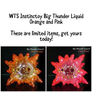 WTS> Instinctoy Big Thunder Liquid Clear Orange Clear Pink