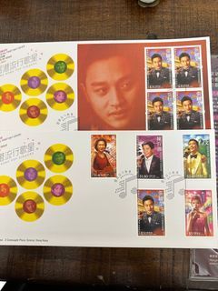 2005 年香港流行歌星首日封香港流行歌星黃家駒、張國榮、陳百強、梅艷芳、羅文
