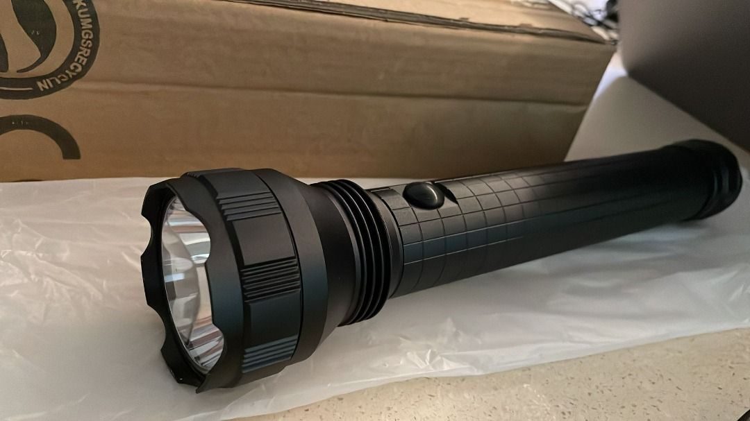 606) Tattu D3 Heavy-Duty Tactical 3-Cell D LED Torch, Black, Furniture
