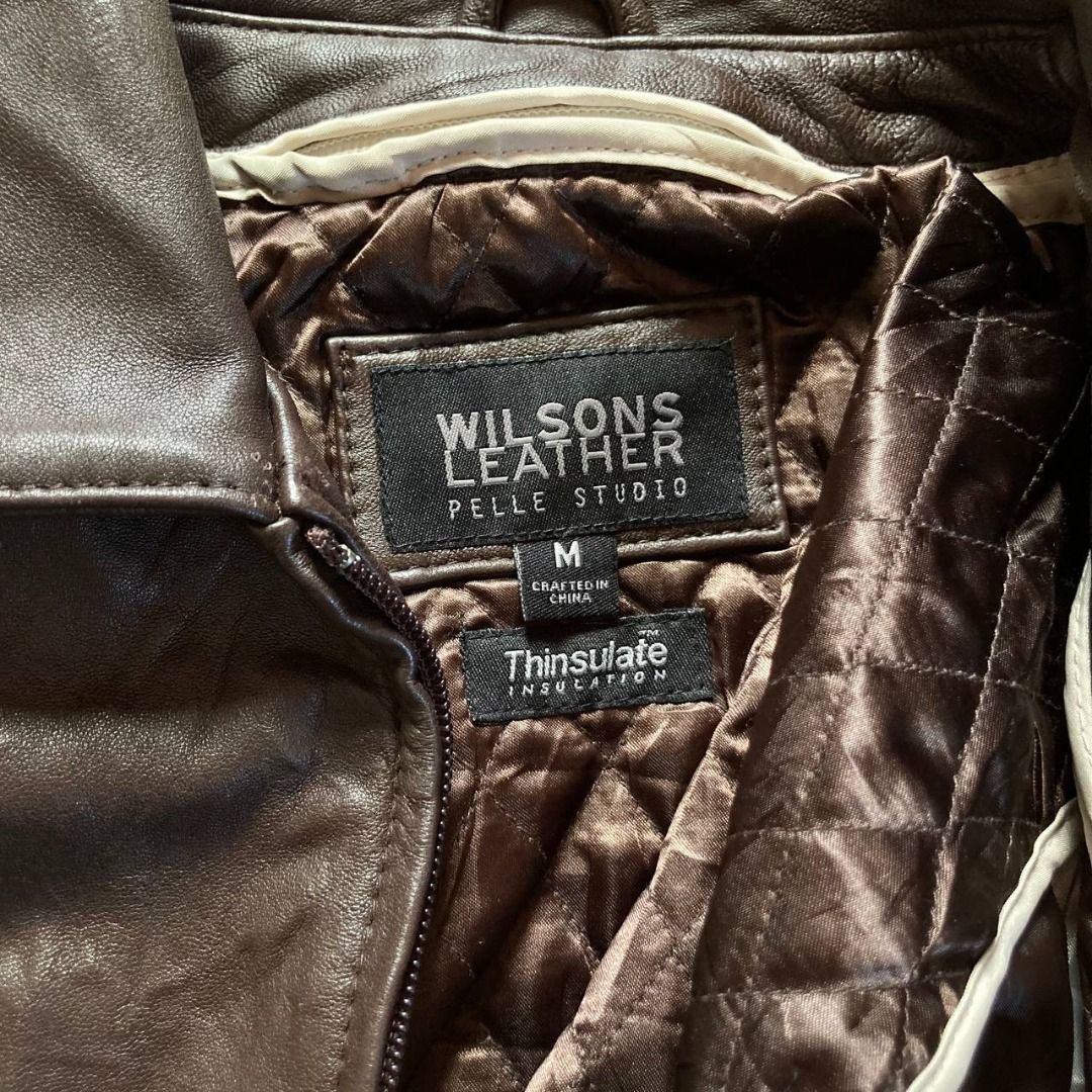 90 s Pelle Studio Wilson s Brown Leather Jacket