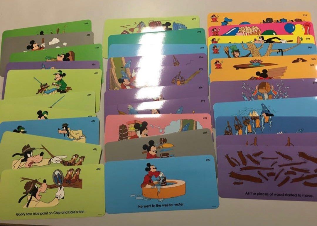 迪士尼美語世界兒童英文學習卡舊版Dwe Talk along Card, 興趣及遊戲