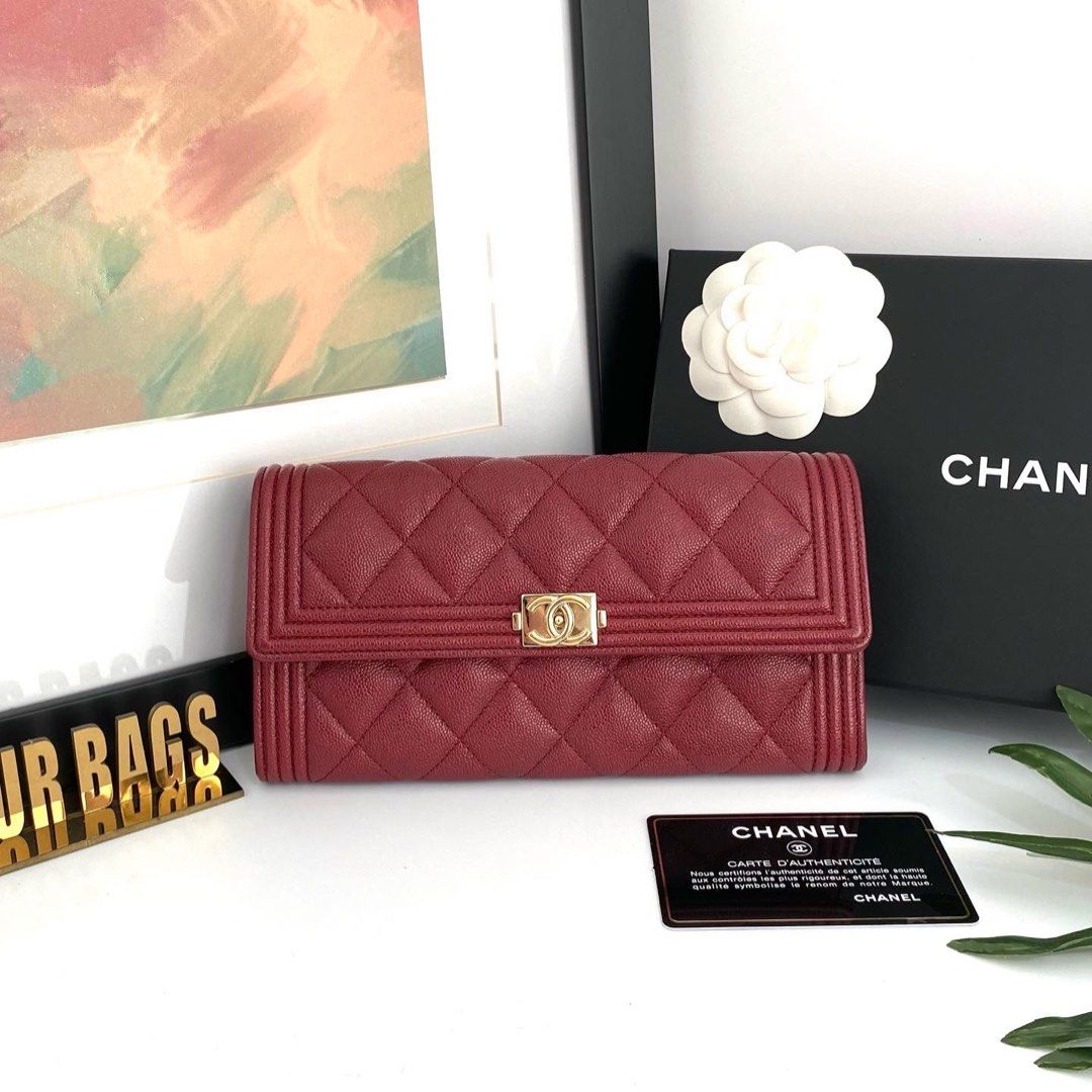 Chanel 15B burgundy classic flap
