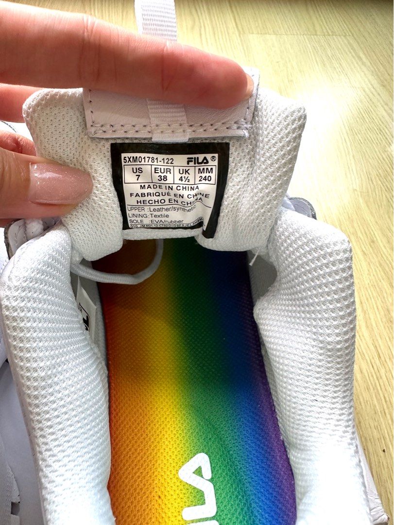 Pastel rainbow clearance fila shoes