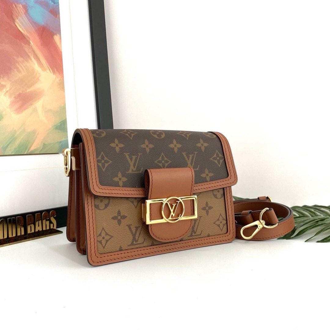 💯% Authentic LV Reverse Monogram Mini Dauphine Shoulder Bag