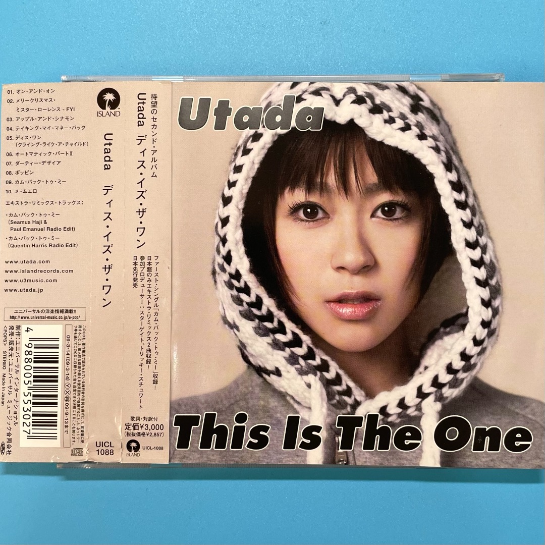 宇多田光Utada - This Is The One 日版CD 附側紙3000yen Merry