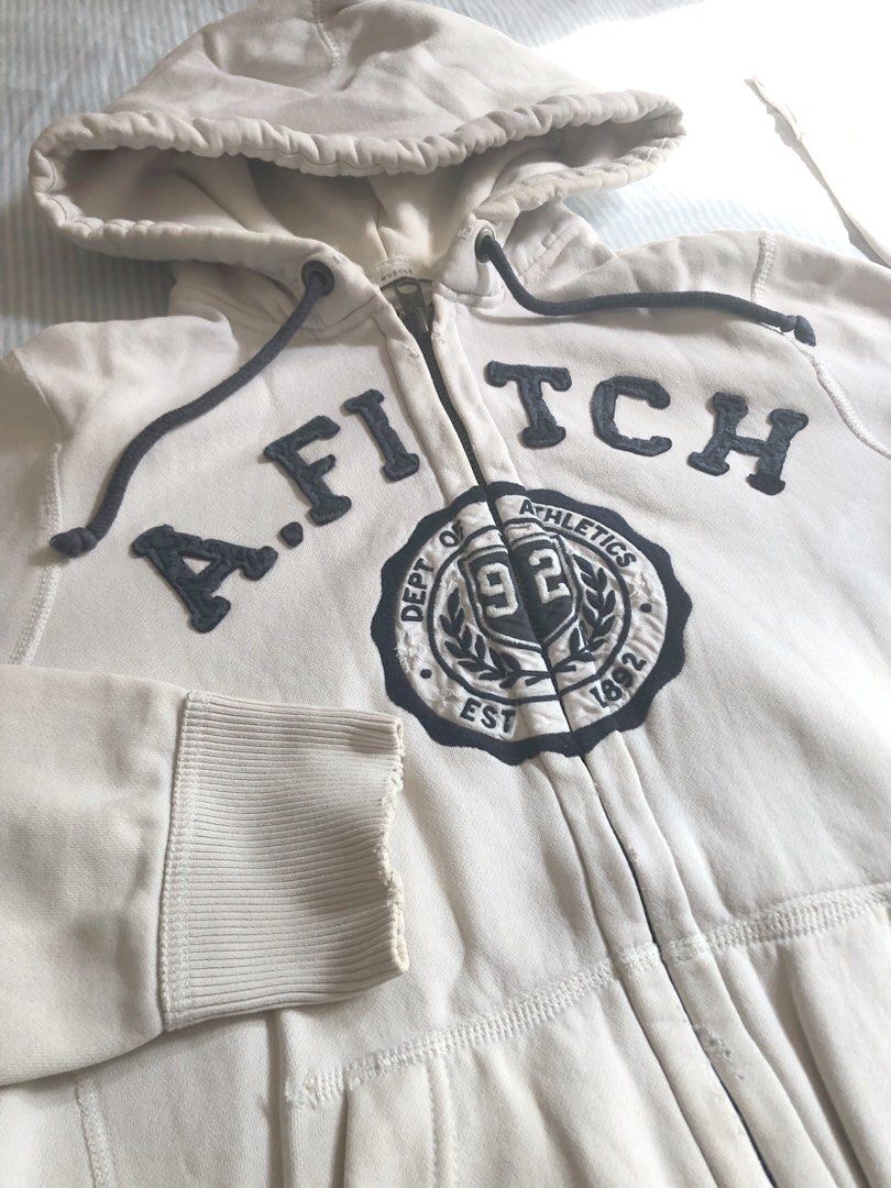 Abercrombie and fitch outlet white hoodie