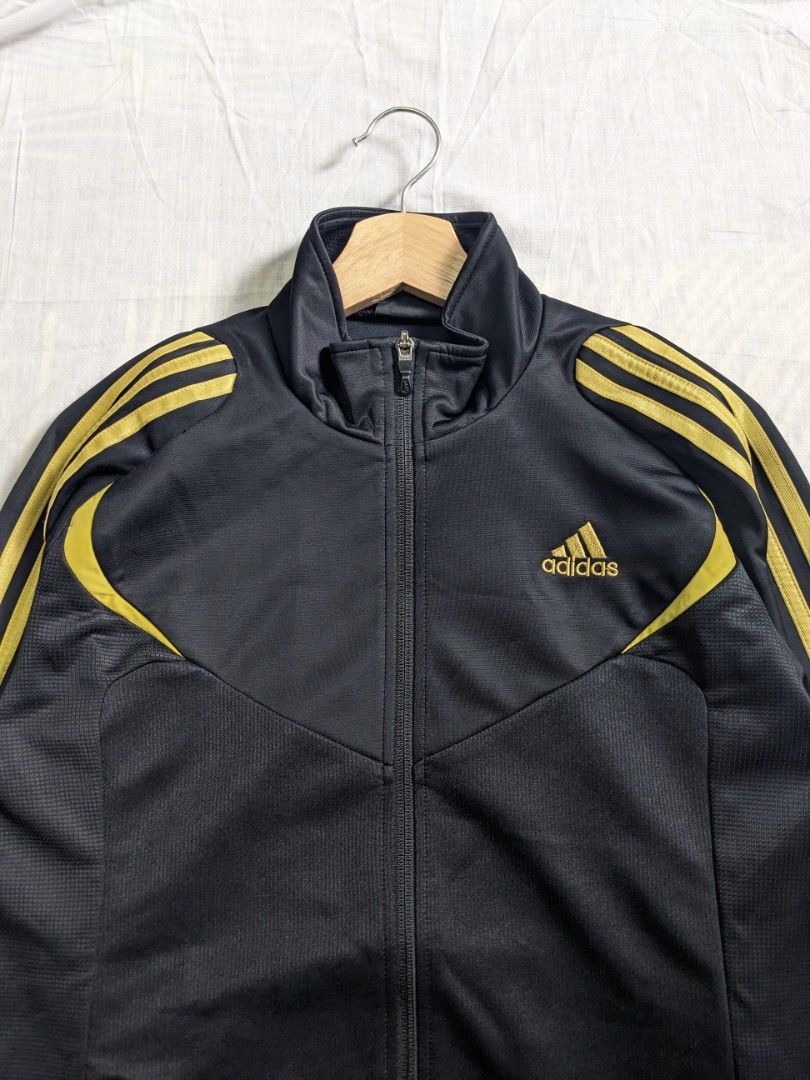 Adidas Black Gold Tracktop Men s Fashion Coats Jackets and Outerwear on Carousell