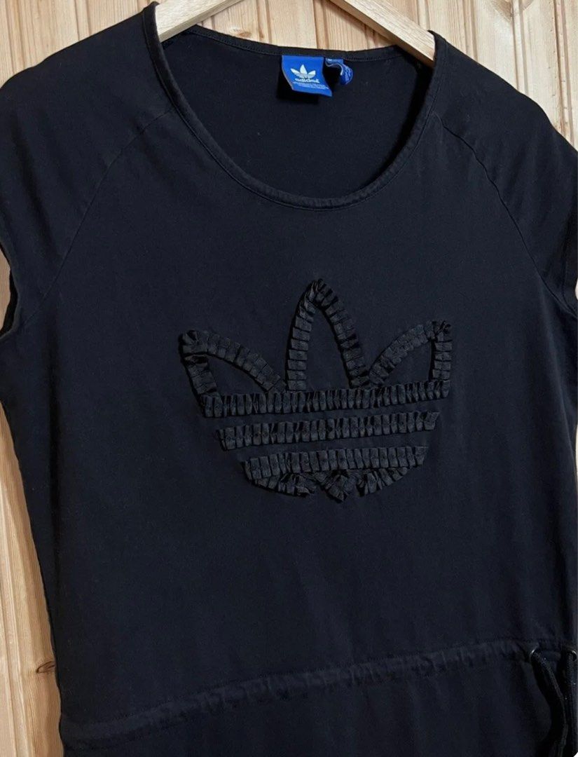 ADIDAS BLACK SHIRT DRESS TREFOIL, Women's Fashion, Dresses & Sets, Dresses  on Carousell
