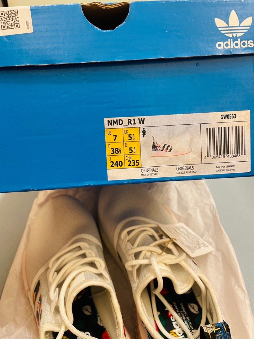 Adidas NMD_R1 W GW0563 女休閒鞋運動經典Originals 普普風聯名款, 她的時尚, 鞋, 運動鞋在旋轉拍賣