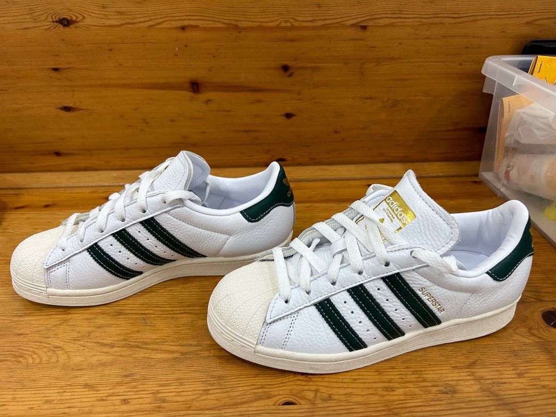 Adidas Superstar Shoes Green gold UK 5 Women s Fashion