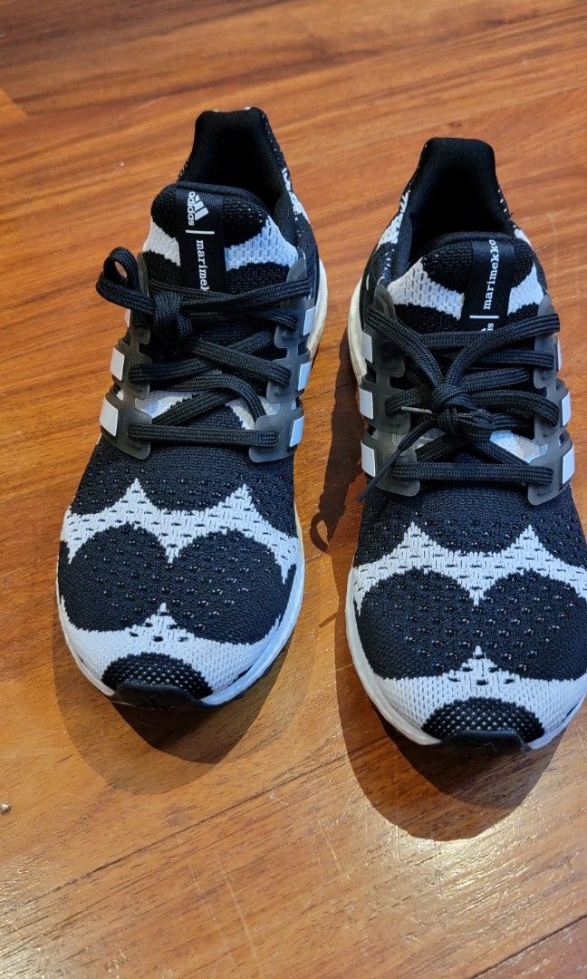 adidas gazelle silver green womens Adidas x Marimekko Women's Ultraboost 22 Cloud White / Cloud White / Pearl  Citrine Running Shoes main image 1