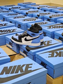 Air Jordan 1 High UNC Toe Men s Fashion Footwear Sneakers on