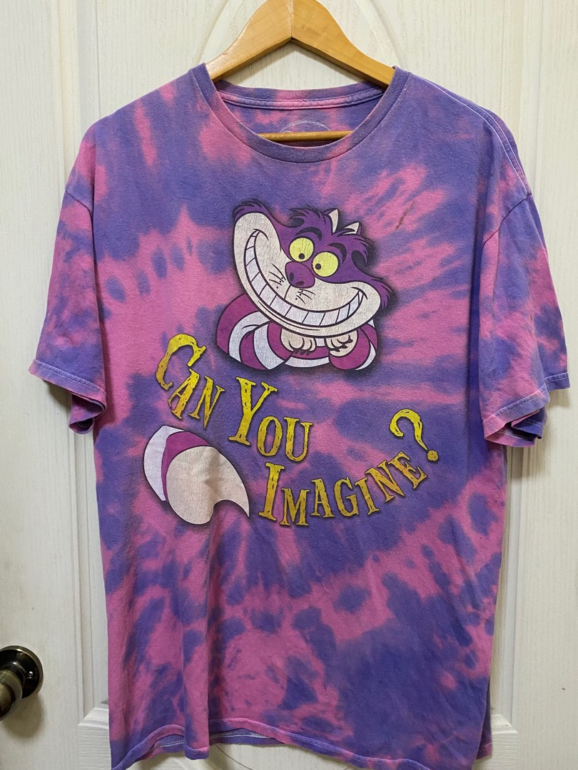 Alice in the Wonderland Cheshire Cat Tie Dye Men s Fashion Tops