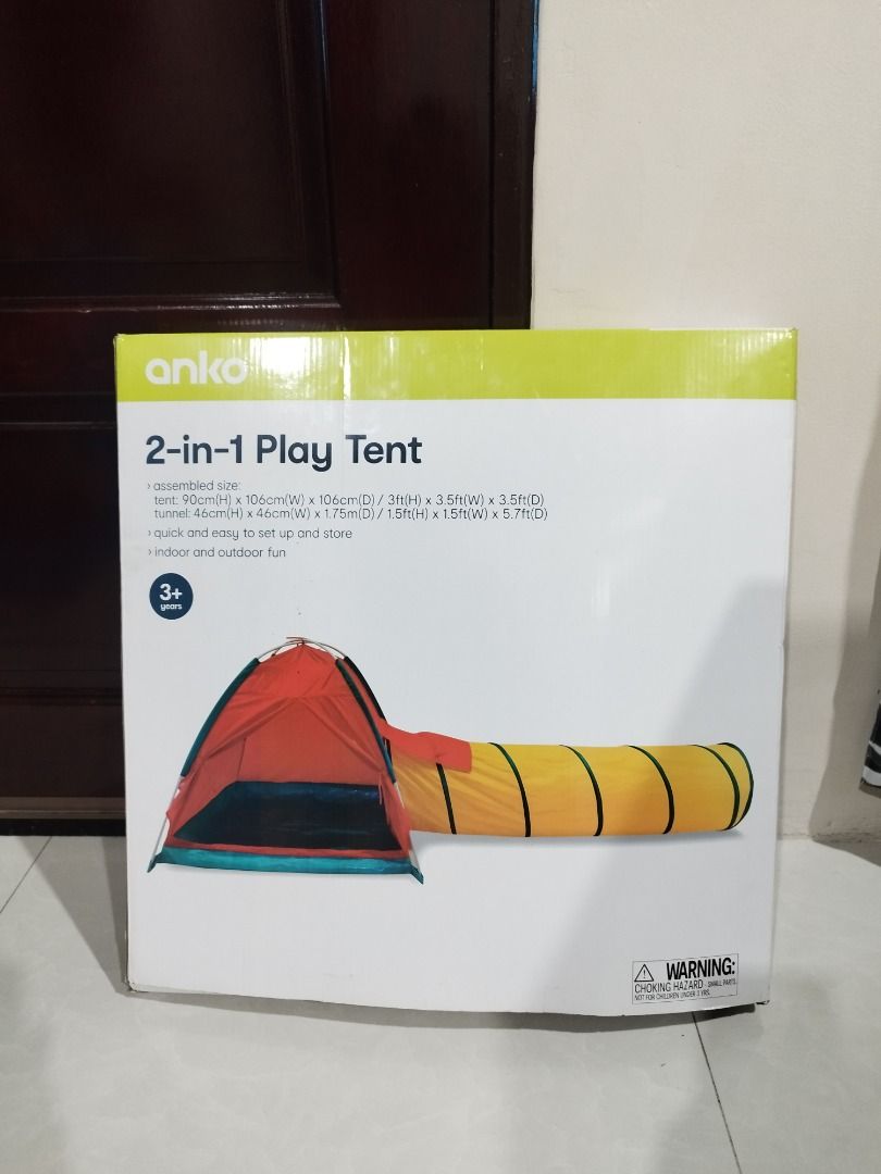 Anko 2-in-1 play tent (Category: Infant Playtime) located in Paranaque City. Submitted by closetfindsboutiqueph (Listing ID 1245582296, Image 1). Description: used once lang then stored na.