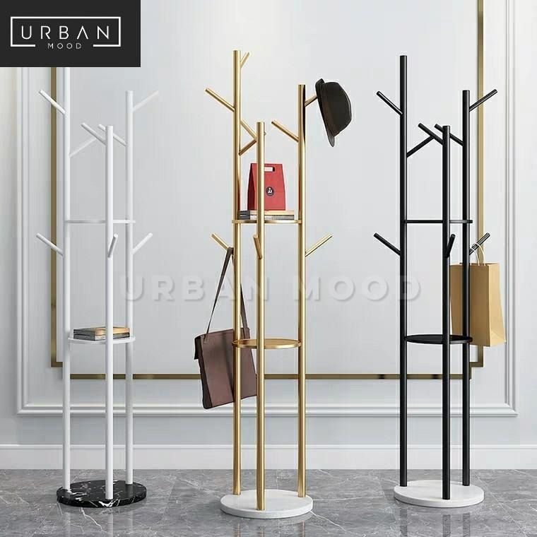 ASHBY Modern Gold Coat Rack Furniture Home Living Bathroom