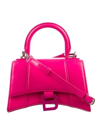 Balenciaga Hourglass XS top handle pink graffiti, Luxury, Bags & Wallets on  Carousell