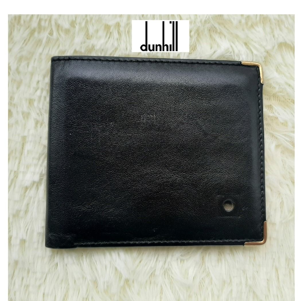 Dunhill, Bags, Dunhill Bifold Leather Mens Wallet In Black
