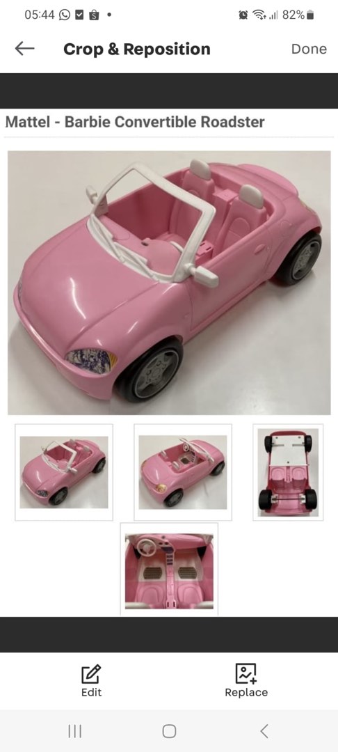 Barbie sports discount car convertible