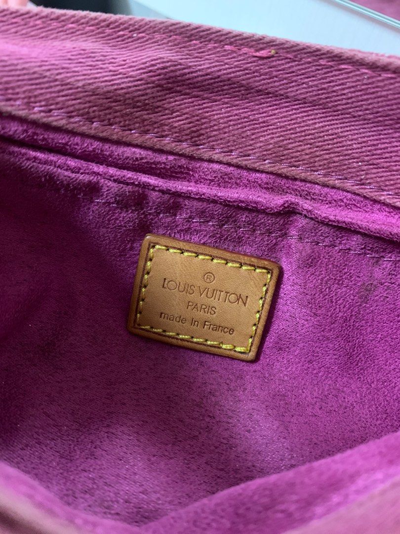 Louis Vuitton Pink Monogram Denim Pleaty Bag, myGemma
