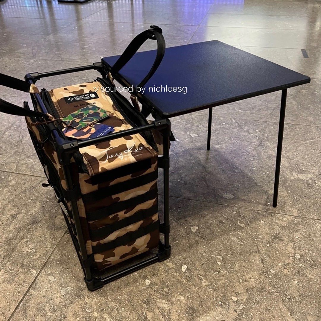 BAPE X HELINOX COLOR CAMO TACTICAL FIELD OFFICE, Sports Equipment, Hiking   Camping on Carousell