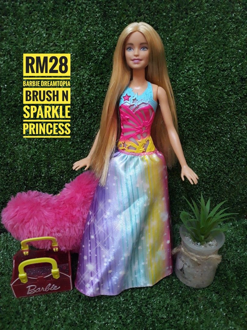 Barbie brush and on sale sparkle