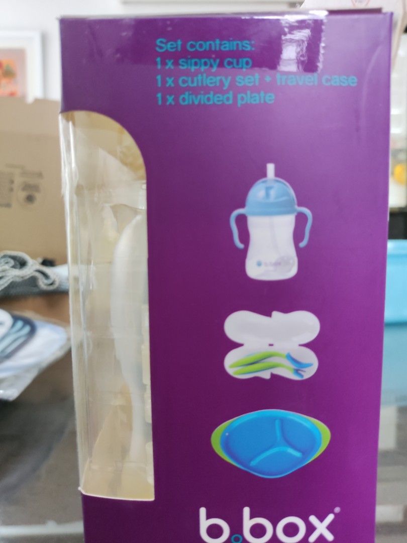 bbox Feeding Set (Divided Plate, Cutlery Set, Sippy Straw Cup) (Category: Weaning & Toddler Feeding) located in Bacoor. Submitted by deedeiadeng (Listing ID 1245502506, Image 3). Description: bbox Feeding Set ( b.box Baby Toddler Divided Plate, Cutlery Set, Sippy Straw Cup 240ml / 8oz ) - - - ( oxotot toddler baby infant kids training self feeding feeder spoon fork snack lunch dinner dish plate utensils bottle bpa free ) with FREE powdered milk c