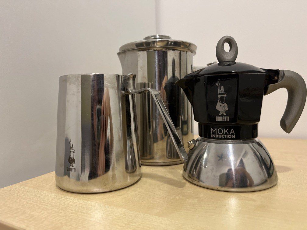 Bialetti Moka Pot/ milk frother/ pitcher, TV & Home Appliances, Kitchen
