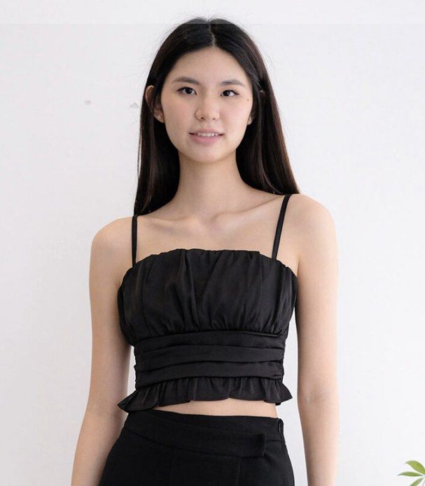 Edikted strappy backless crop top