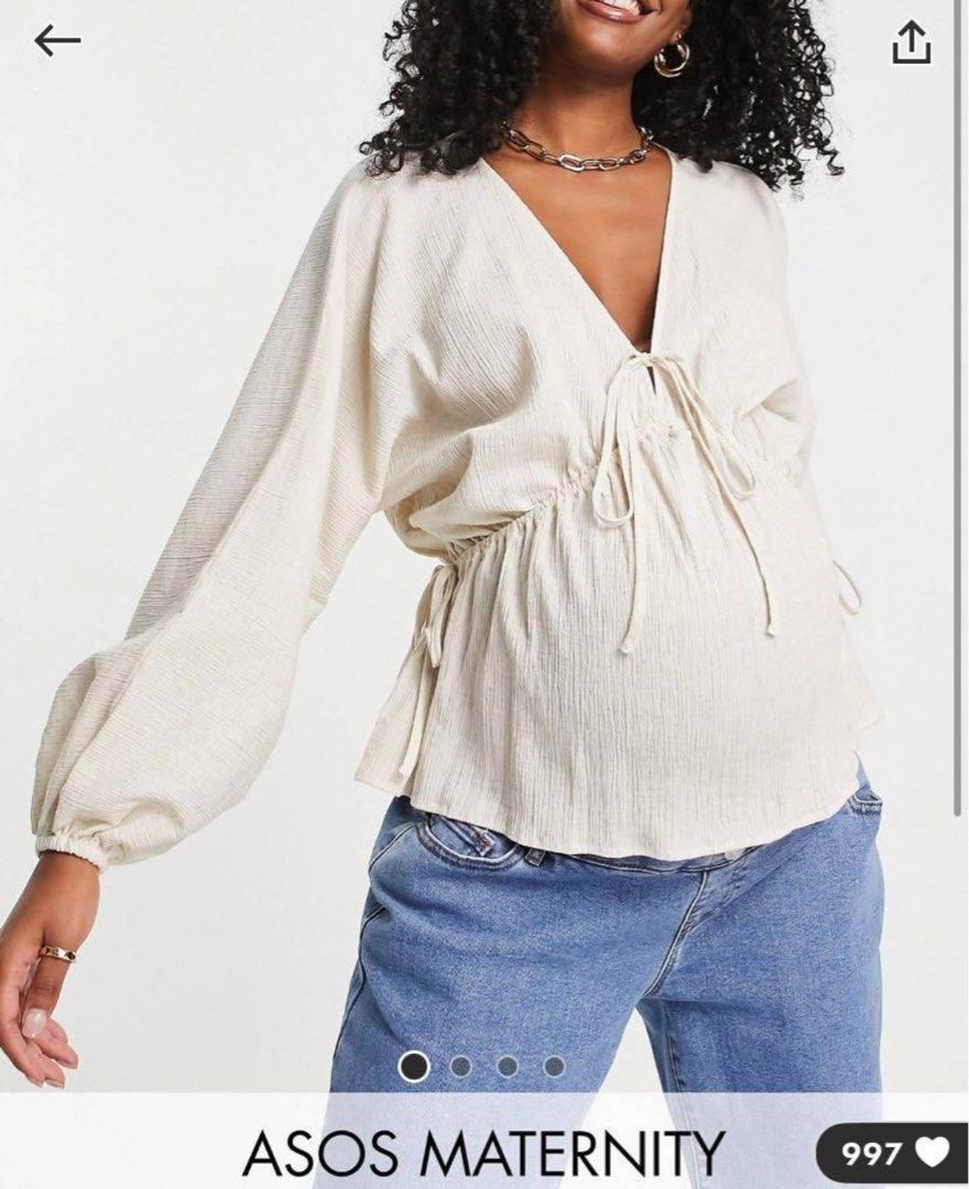 asos maternity blouse
