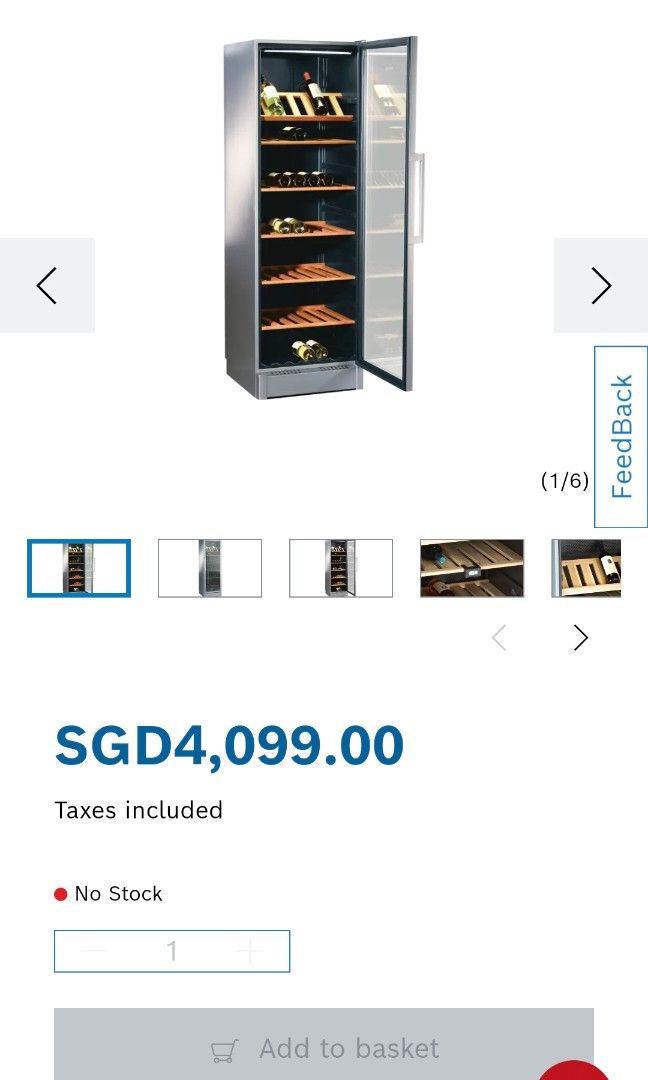 Bosch Wine Fridge, TV & Home Appliances, Kitchen Appliances, Wine