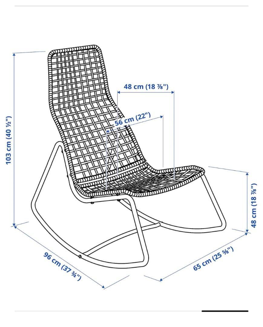 Brand New Ikea Gubbon Rocking Chair Furniture Home Living