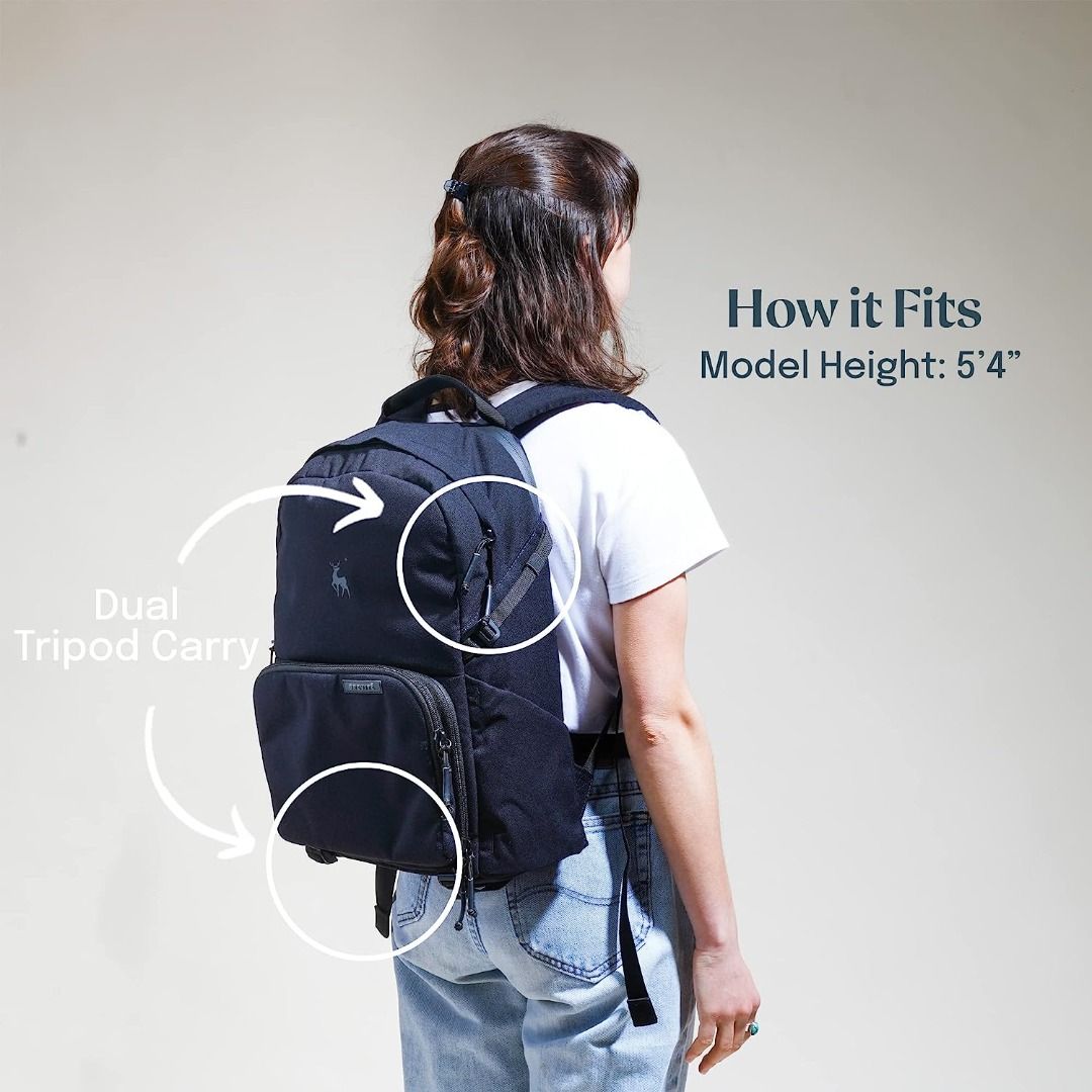 Brevite The Jumper Camera Backpack New Version In Black NWT Australia
