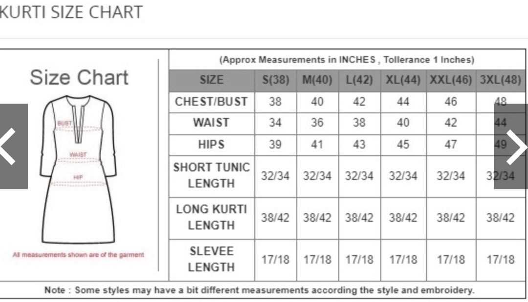 Aggregate 149+ kurti size 44 means latest