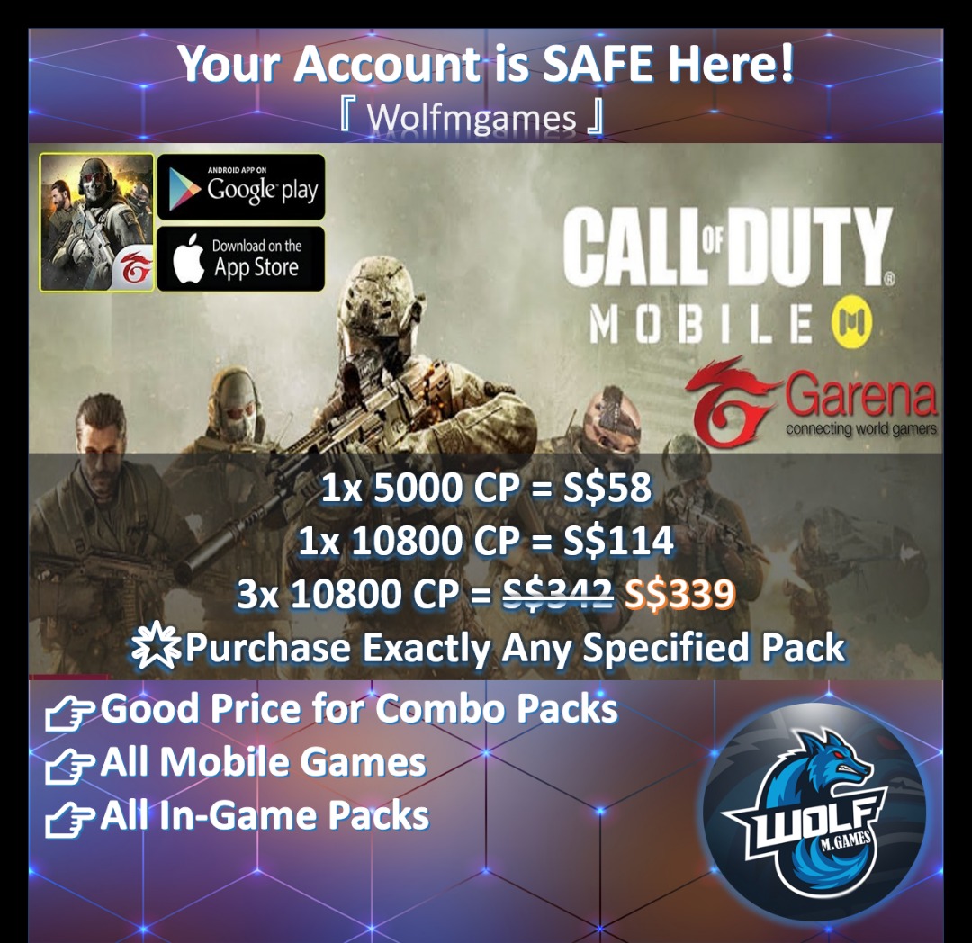 Call of Duty Garena Top Up [LEGAL] | INSTANT | All Mobile Games Topup ...