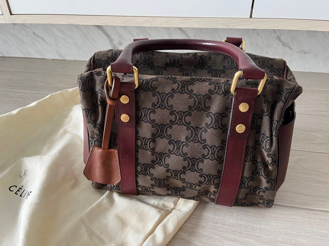 Celine canvas leather speedy bag Luxury Bags Wallets on Carousell