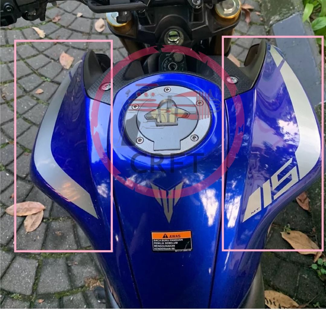 CFS577 Yamaha MT 15 MT15 Logo Fuel tank Set Stiker Sticker Vinyl Decal Stripes Hobbies Toys Stationery Craft Art Prints on Carousell