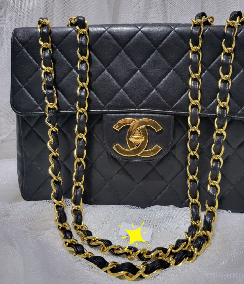 Chanel Jumbo Vintage XL Big CC logo