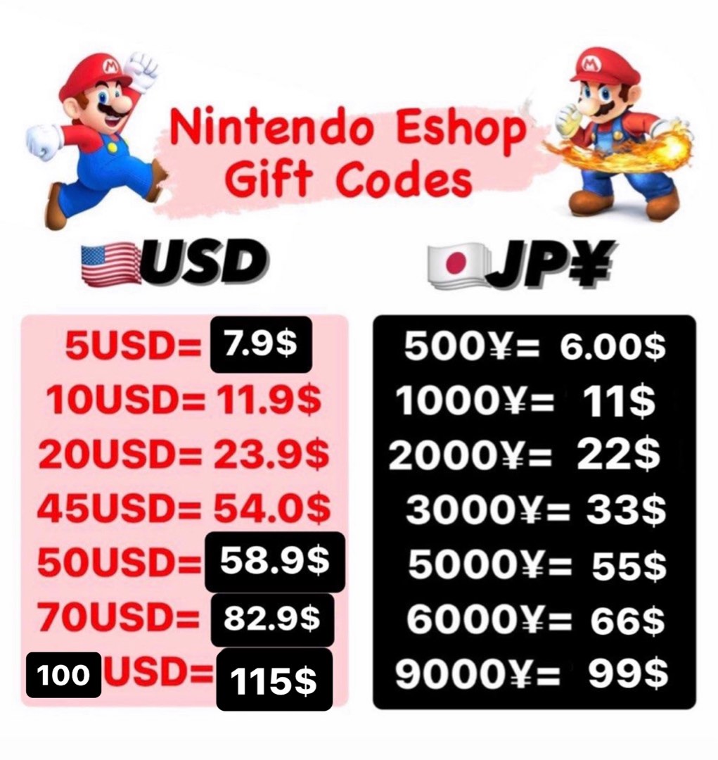 Nitendo Free 100$ gift cards | Nintendo eshop, Free itunes gift card,  Nintendo
