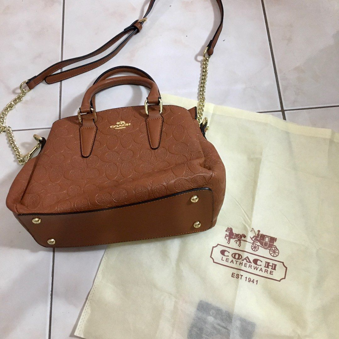 Coach Signature Laptop Bag, Luxury, Bags & Wallets on Carousell