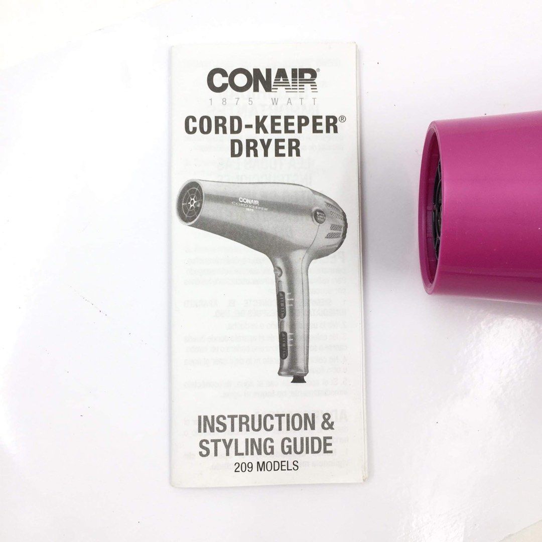 CONAIR Cord Keeper Hair Dryer, Beauty & Personal Care, Hair on Carousell