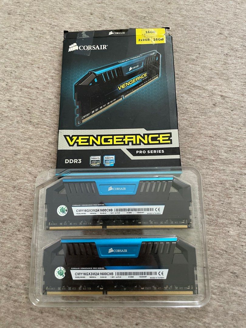 Corsair Vengeance 16GB DDR3 1600Mhz Computers Tech Parts Accessories Computer Parts on Carousell