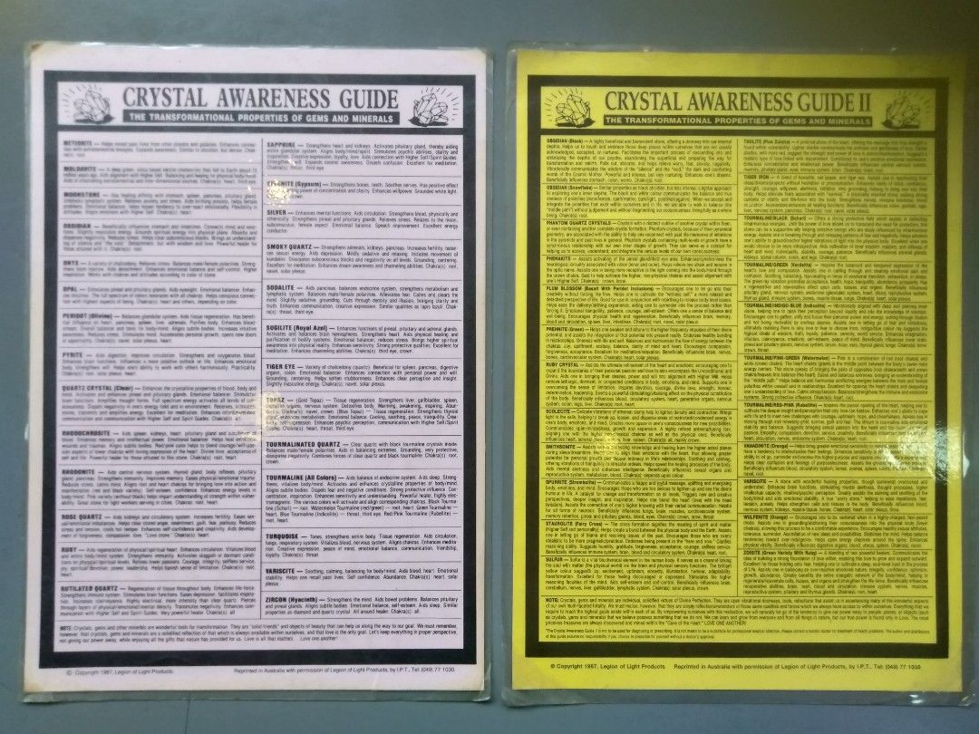 Crystal Awareness Guide 1 &2, Hobbies & Toys, Memorabilia